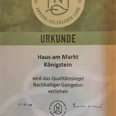 Appartement Haus Am Markt Königstein in der Oberpfalz